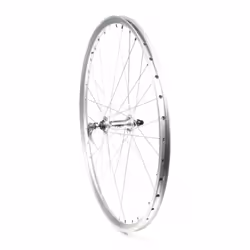 Roue avant VTT double paroi argent - RODI - Blocage MTB 36T Axe 100mm