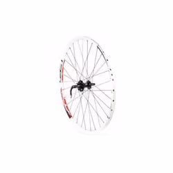 Roue avant VTT Free-Ride Disc Blanc - RODI - Moyeu roulement annulaire - Axe 100 mm