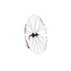 Roue avant VTT Free-Ride Disc Blanc - RODI - Moyeu roulement annulaire - Axe 100 mm