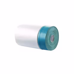 Film à lisière en polyéthylène adhésive toile bleue. Protection large pour travaux de peinture et projection. Idéale pour pei ...