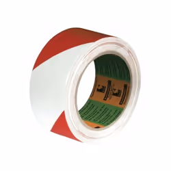 Vinyle plastifié zébré. Signalisation incendie, repérage d'équipement de sécurité (rouge/blanc), identification de zones de p ...