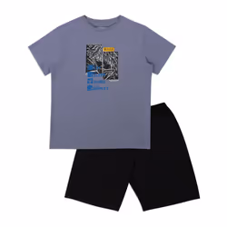 Pyjama court garçon Ecopack manga Athéna