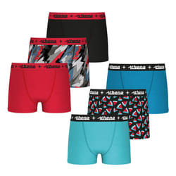 Lot de 6 boxers garçon Ecopack Trio Pop Athena