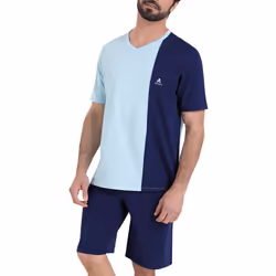 Pyjama court col V homme Ecopack Athena