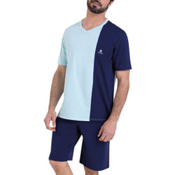 Pyjama court col V homme Ecopack Athena