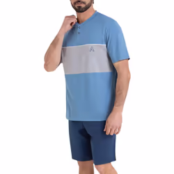 Pyjama court col tunisien homme Chic Athena