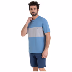 Pyjama court col tunisien homme Chic Athena