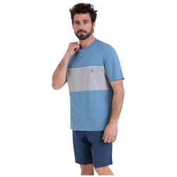 Pyjama court col tunisien homme Chic Athena