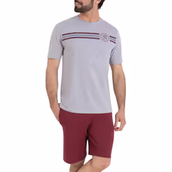 Pyjama court col rond homme Sport Athena