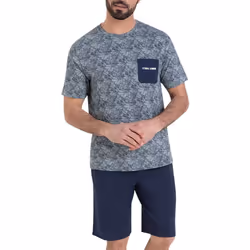 Pyjama court col rond homme Summer Athena
