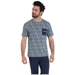 Pyjama long manches courtes col rond homme Summer Athena