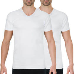 Lot de 2 t-shirts col V coton bio Athena