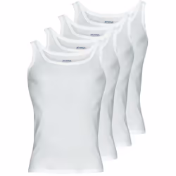 Lot de 4 débardeurs homme Coton Bio Athena