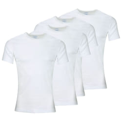 Lot de 4 Tee-shirts col rond homme Coton Bio