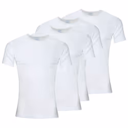 Lot de 4 Tee-shirts col rond homme Coton Bio