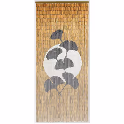 Rideau de porte d'entrée en bois de bambou Ginkgo 90 x 200 cm Morel Une ambiance zen sera au rendez-vous avec ce rideau de po ...