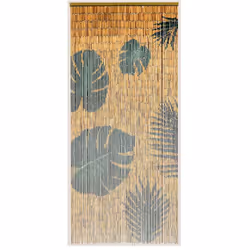 Description générale Ajoutez une touche de déco nature à votre intérieur avec le rideau de porte en bois de bambou Palme de M ...