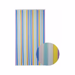 Description générale Le rideau de porte moustiquaire Tahiti est conçu en PVC et se compose de lanières multicolores. Ce ridea ...