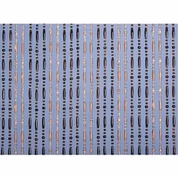 Rideau de porte Olivia - 90x220 cm - ambre et miel translucide