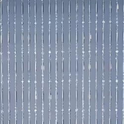 Rideau de porte Olivia - MOREL - 90x220 cm - Cristal - Rayures - Intérieur