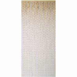 Description générale Le rideau de porte en bois de bambou verni Garrigue de la marque MOREL mesure 90 x 200 cm. Composé de 65 ...