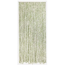 Rideau de porte Torsades de polyester et feuillage artificiel - 90 x 200 cm - Morel