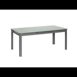 Table De Jardin En Aluminium Et Verre