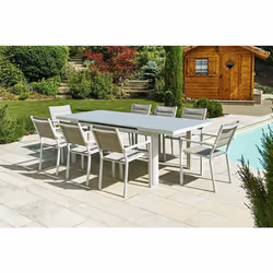 Table Rectangulaire Et Extensible Pour 6/8 Personnes