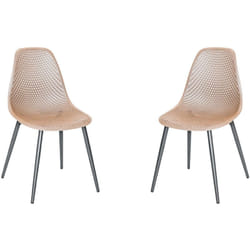 Lot De 2 Chaises Exterieur En Résine Tressée