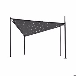 Tonnelle Avec Toile Tendue À Leds Intégrées