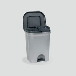 keeeper 11536 160000 poubelle 22 L Rectangulaire Plastique Gris