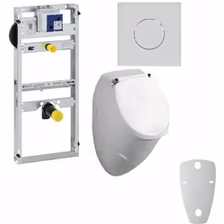 Pack complet Urinoir - Bati support urinoir geberit (ref 461.621.00.1) • pour montage sur ensemble porteur GIS derrière clois ...