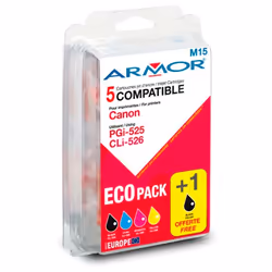 Armor PGI525+CLI526B/C/M/Y, 5 pièce(s), Multi pack