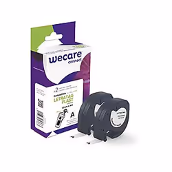Armor K80016W4, Noir sur transparent, DYMO, LETRATAG 100H LETRATAG 100T, 1,2 cm, 4 m, 2 pièce(s)