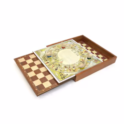SMIR COFFRET SAPELLY 5 JEUX "VINTAGE" AVEC PLATEAU COULISSANT - 130011203, Chine, 340 mm, 55 mm, 340 mm