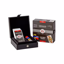 Grimaud EXPERT - COFFRET TAROT FAÇON CUIR (1 JEU DE TAROT ET 60 JETONS) - 10011282