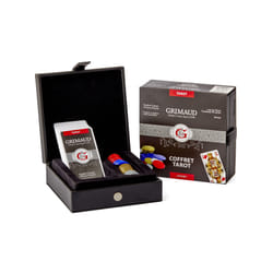 Grimaud EXPERT - COFFRET TAROT FAÇON CUIR (1 JEU DE TAROT ET 60 JETONS) - 10011282