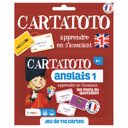 France Cartes Cartatoto Anglais 1 - Les Mots Du Quotidien - Sous Blister