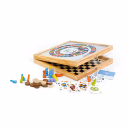 Ducale Coffret 100 Jeux "junior" En Bois - FR