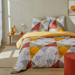 Housse de couette 220x240 cm + 2 taies 100% Coton 51 fils Meo Multico