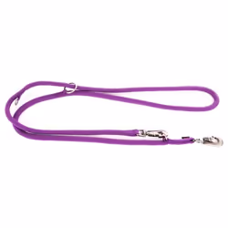 Martin Sellier - Laisse de Dressage Multiposition en Nylon - Mauve