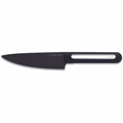Couteau chef LE COUTEAU DU CHEF silicone manche - lame noir Blister Pegb