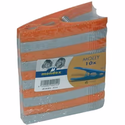 MONDEX - Pince linge plastique sachet 10 grand modèle