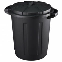 Poubelle Communautaire Noire 80 Litres Avec Couvercle Mondex