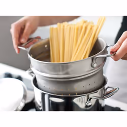 BEKA Chef Casserole à pâtes 7,6 L 24 cm Acier inoxydable