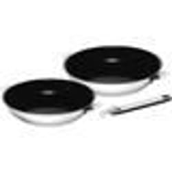 KITCHEN FUN BY BEKA - 12901844 - LOT DE 2 PoeLES MOVE ON 24-28 CM - EN  ACIER INOXYDABLE - INTERIEUR REVETU -TOUS FEUX + INDUCTI