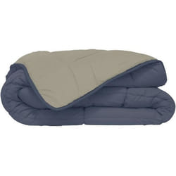 Couette Microfibre 400g/m2 CALGARY Petrole + Mastic 140x200cm