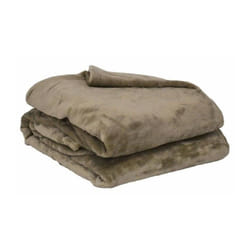 Plaid microflanelle 130x170 cm taupe