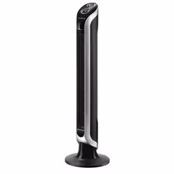 Rowenta Eole VU662, Ventilateur vertical domestique, Noir, Argent, Sol, 43 dB, 180°, Boutons, Rotatif