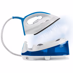 Calor SV6010C0, 2200 W, 120 g/min, Semelle en céramique, 5 bar, 1,2 L, Bleu, Blanc